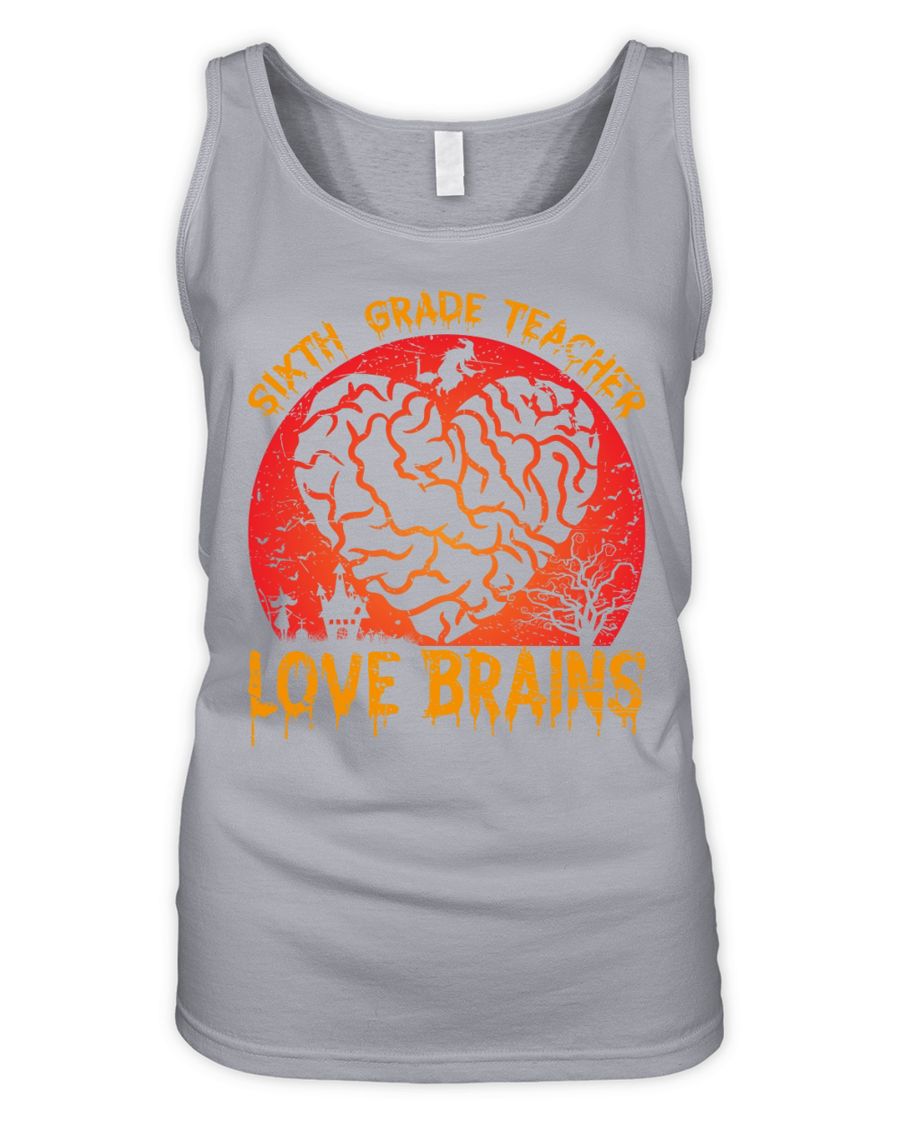 6th Grade Teachers Love Brain1 Organic Women's Tank Top