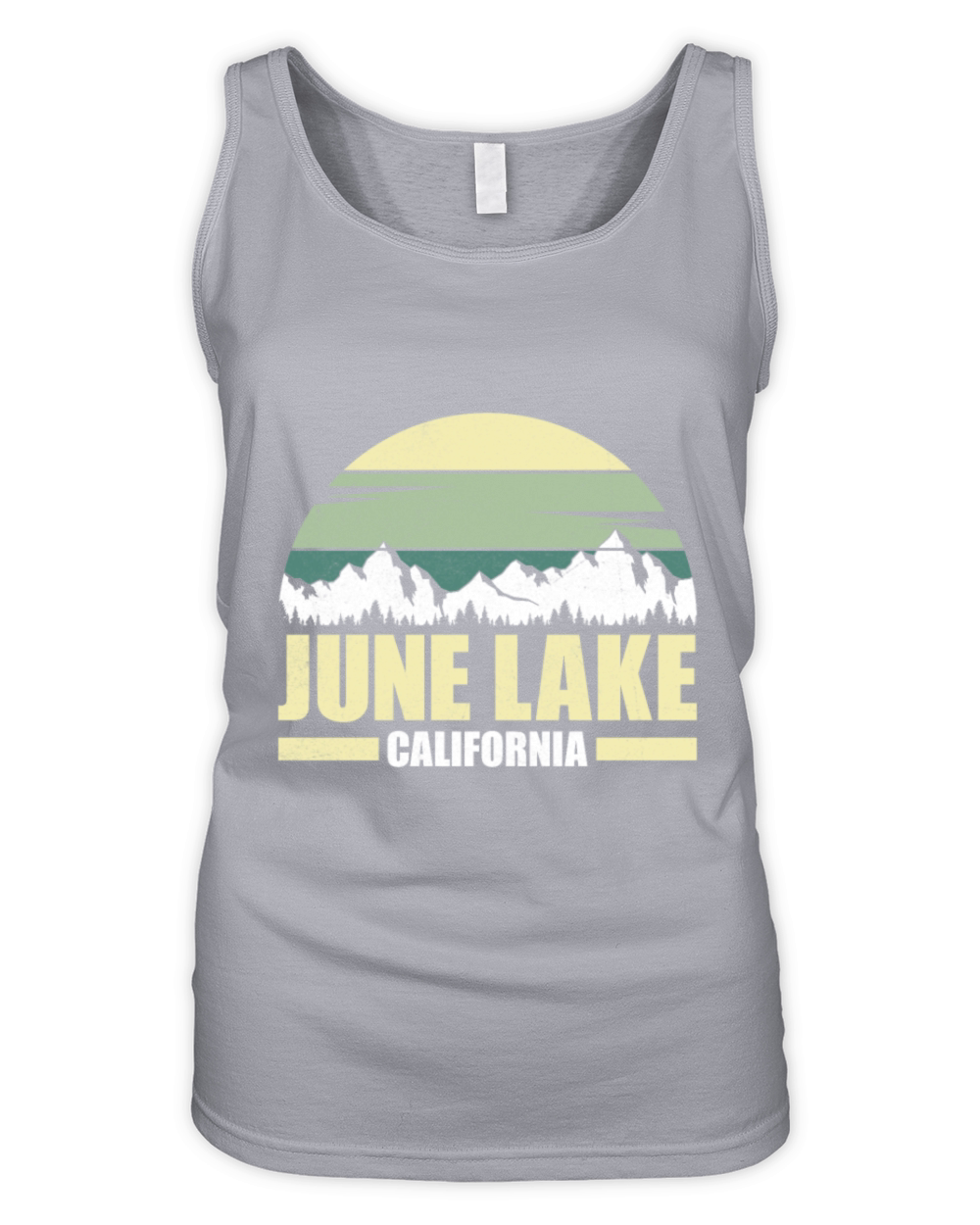 JUNE LAKE CALIFORNIA Fan Vintage Nevada June Organic Women's Tank Top