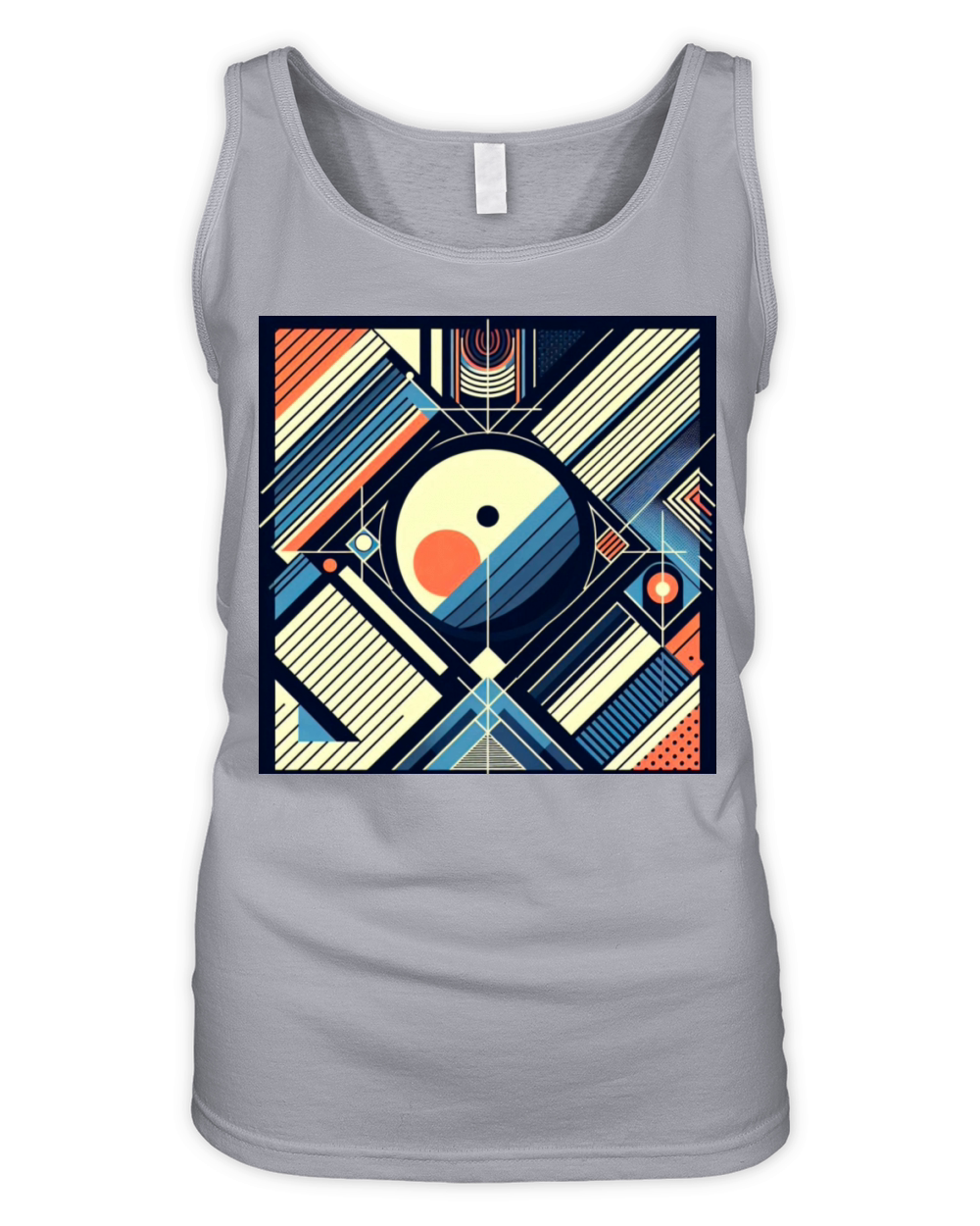 Retro Geometric Shapes 80s 90s Style Organic Women's Tank Top