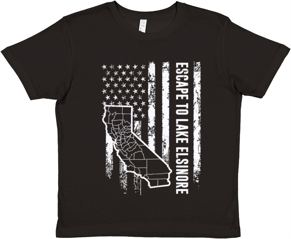 California ESCAPE TO LAKE ELSINORE Nevada Premium Kids Crewneck T-shirt
