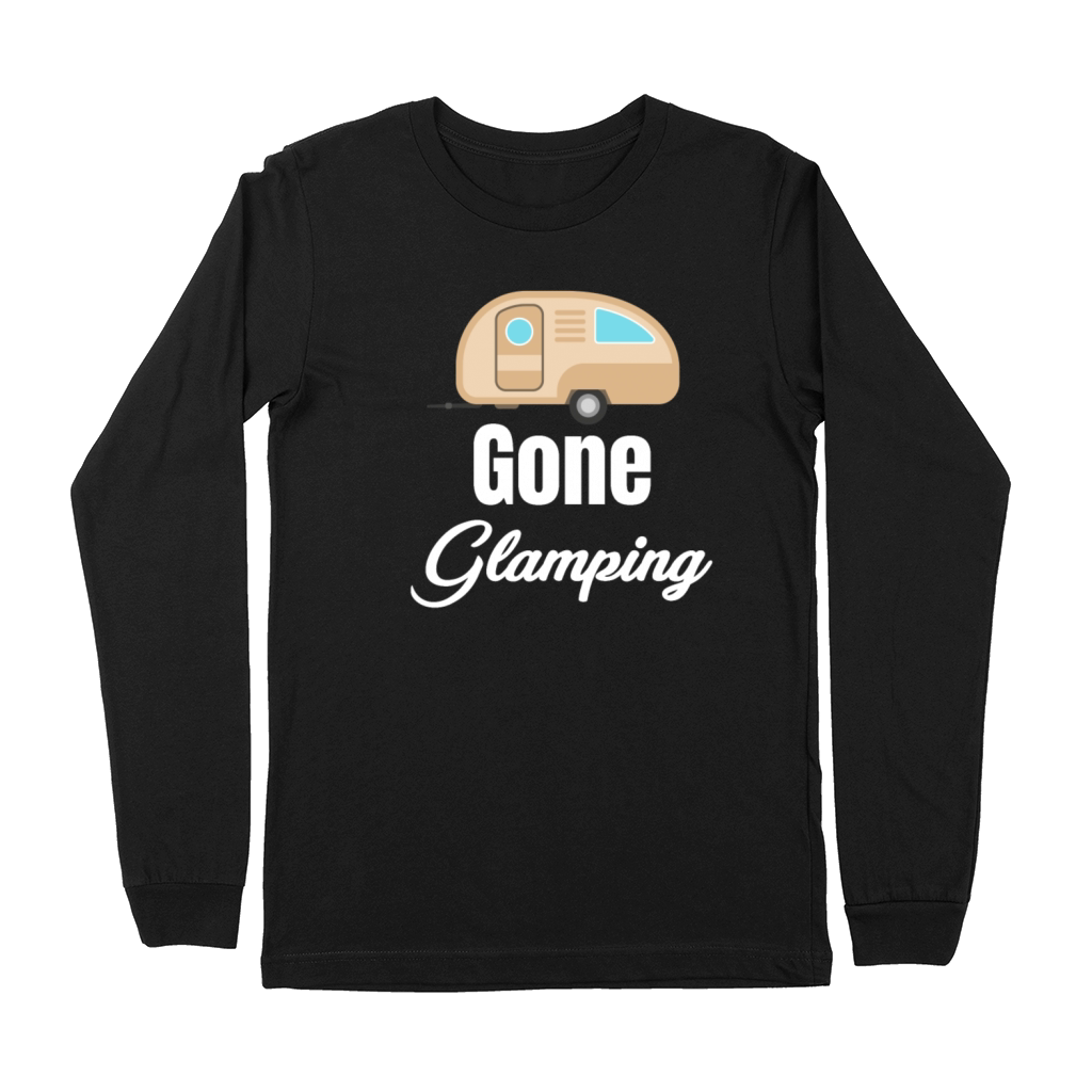 Gone Glamping Glamper Hiker Adventure Smores Premium Long Sleeve
