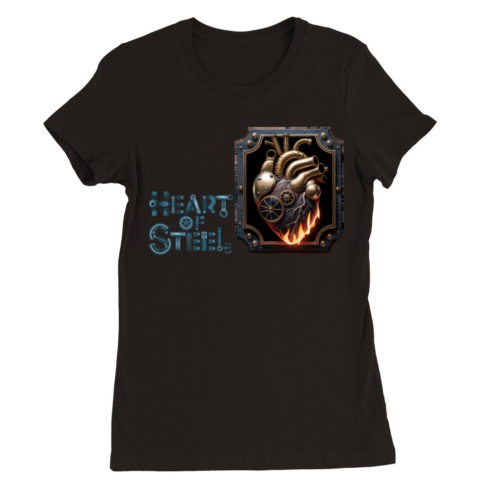 HEART OF STEEL Premium Womens Crewneck T-shirt