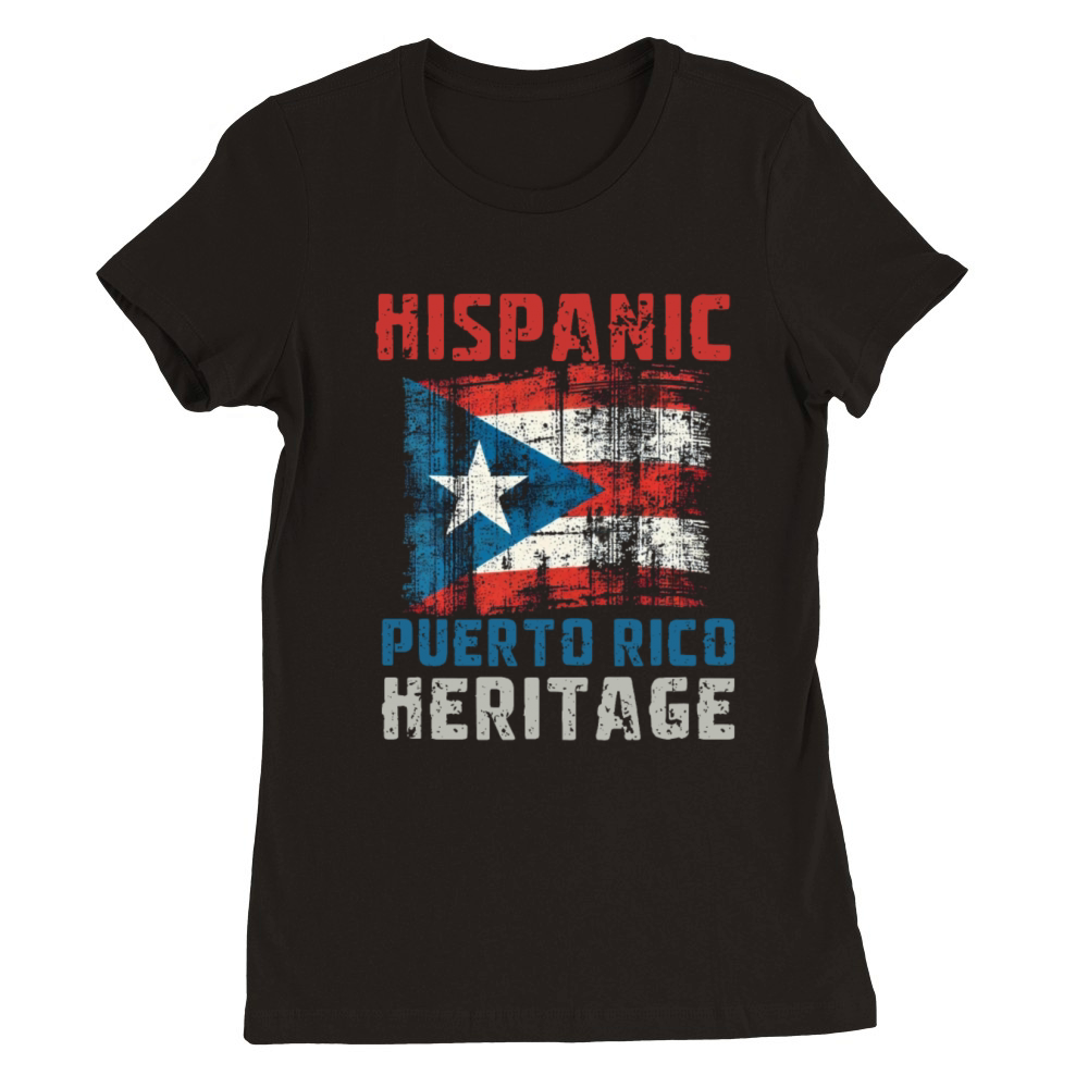 Hispanic Puerto Rico Heritage Month Premium Womens Crewneck T-shirt