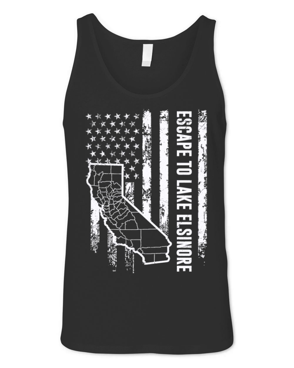 California ESCAPE TO LAKE ELSINORE Nevada Unisex Jersey Tank