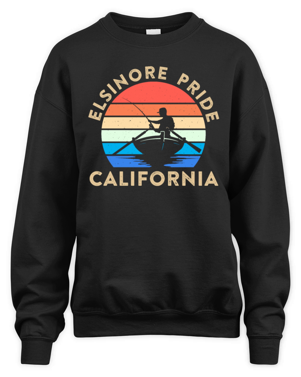 ELSINORE PRIDE CALIFORNIA USA Golden State Unisex Premium Crewneck Sweatshirt