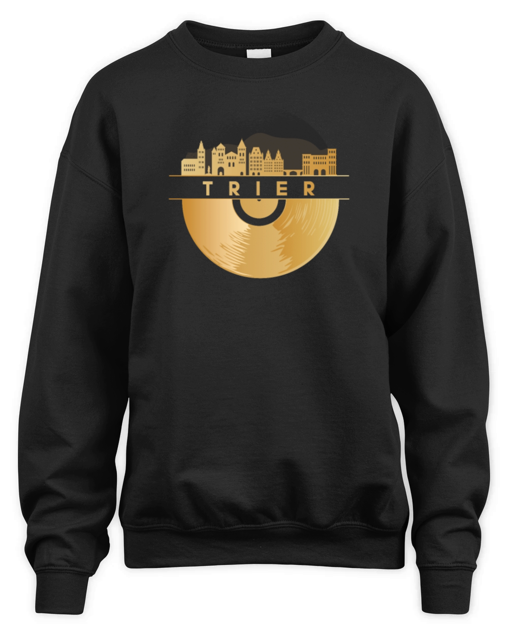 Vinyl-Record-Player Disco-Music Unisex Premium Crewneck Sweatshirt