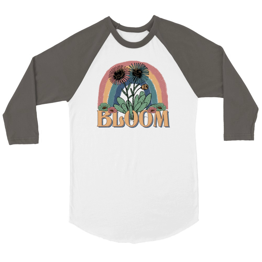 Bloom Unisex ¾ sleeve Raglan T-shirt