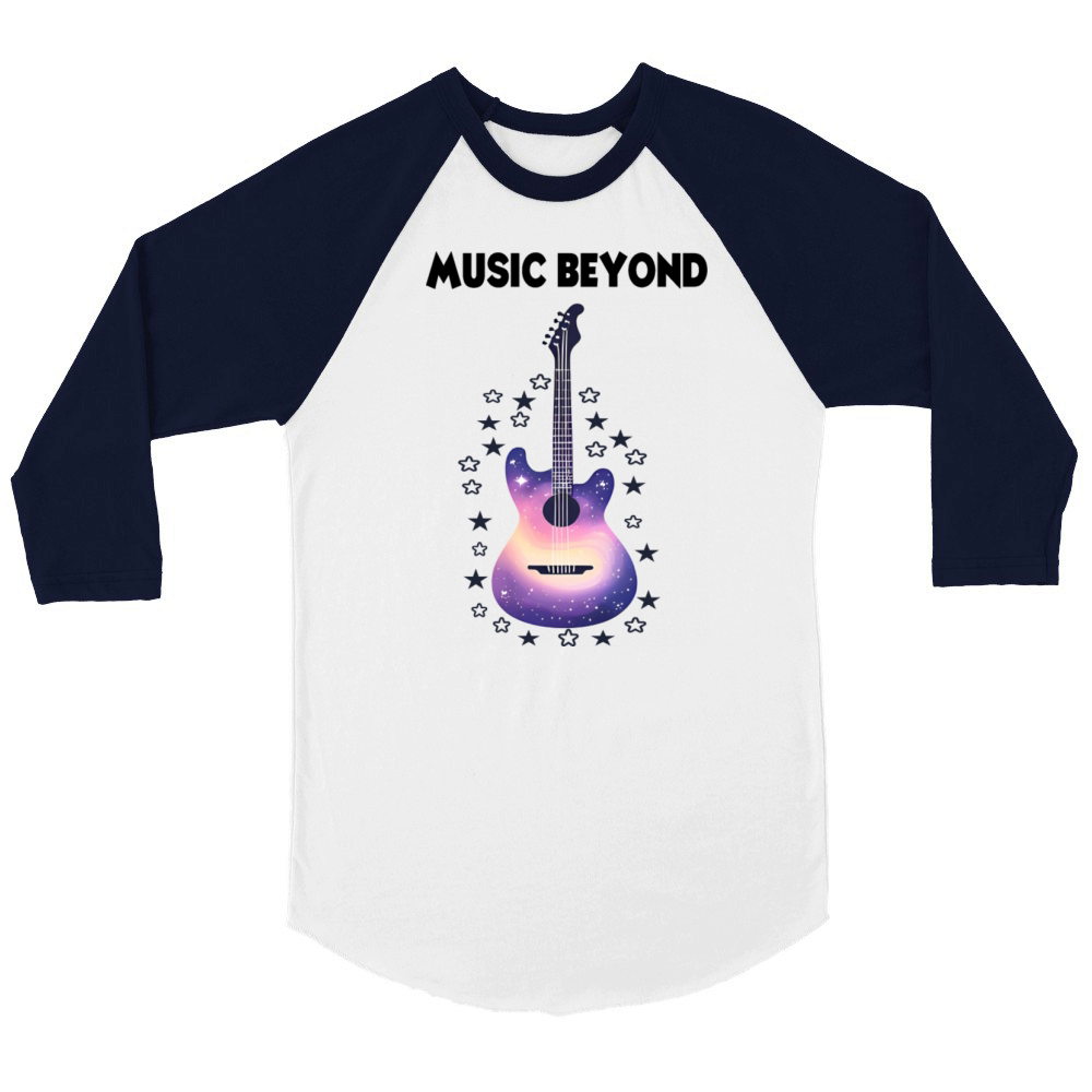 Music Beyond - Guitar Unisex ¾ sleeve Raglan T-shirt