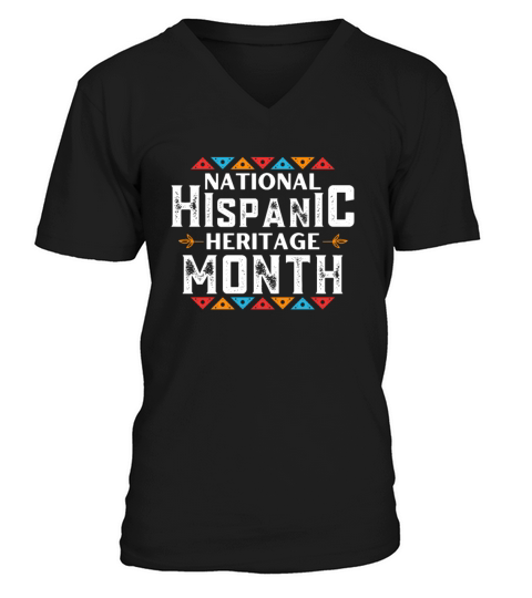 National Hispanic Heritage Month V-Neck T-shirt