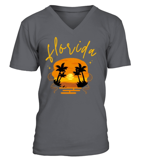 vintage florida retro V-Neck T-shirt