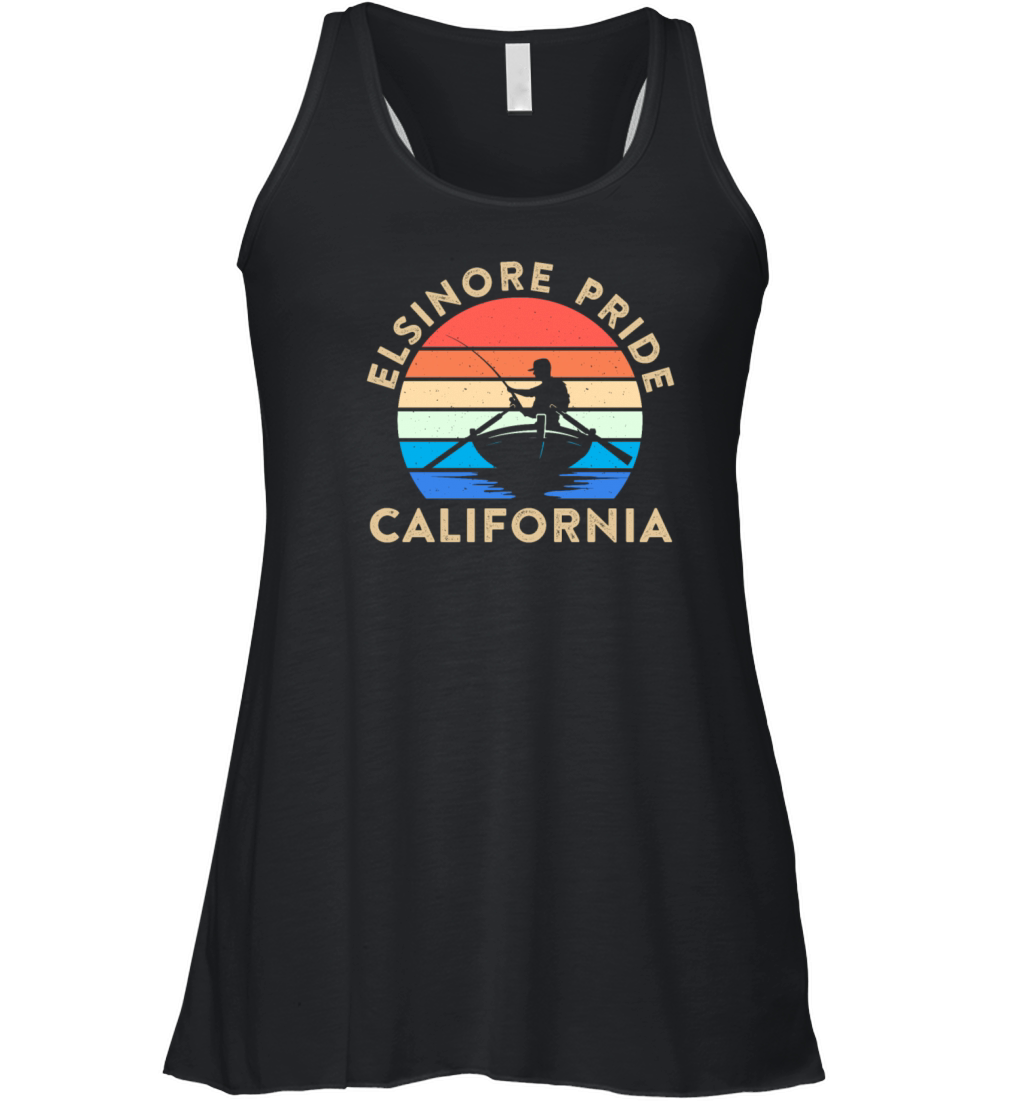ELSINORE PRIDE CALIFORNIA USA Golden State Women's Flowy Tank Top