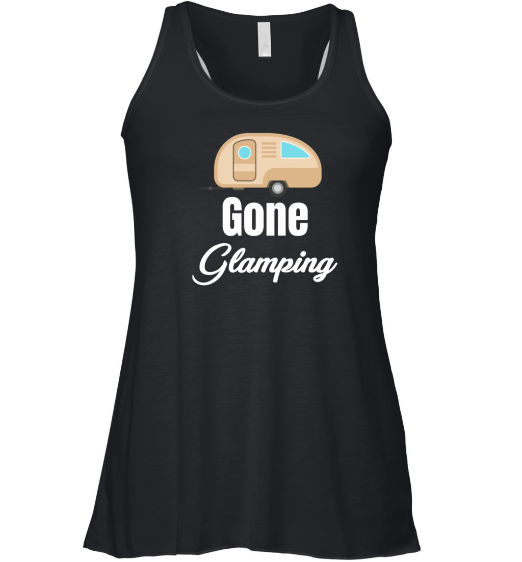 Gone Glamping Glamper Hiker Adventure Smores Women's Flowy Tank Top