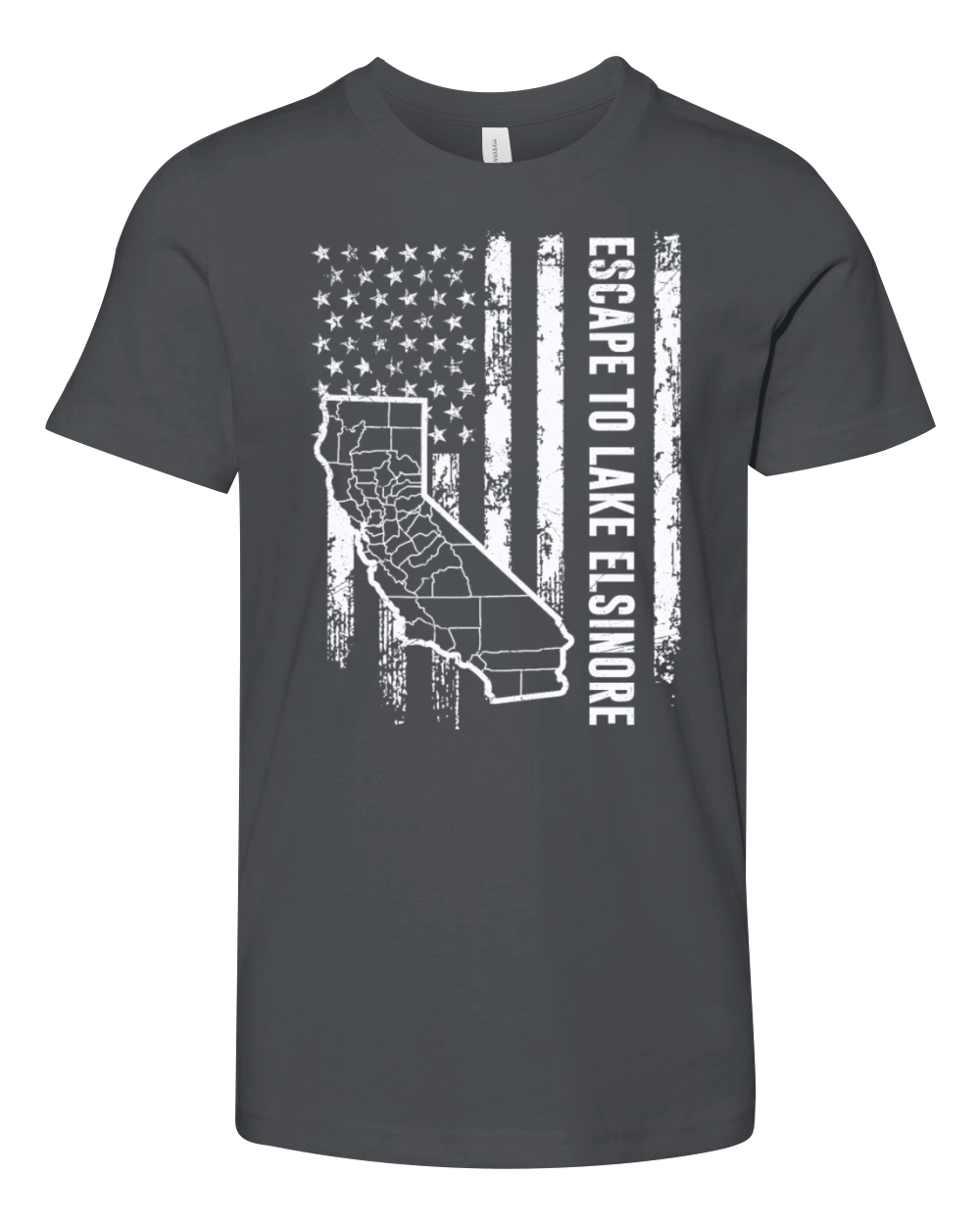 California ESCAPE TO LAKE ELSINORE Nevada Youth Unisex Jersey Tee