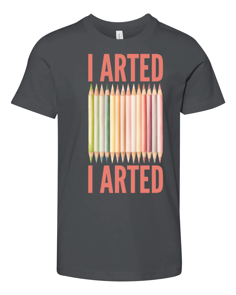 I Arted - Funny Artist Pun Youth Unisex Jersey Tee