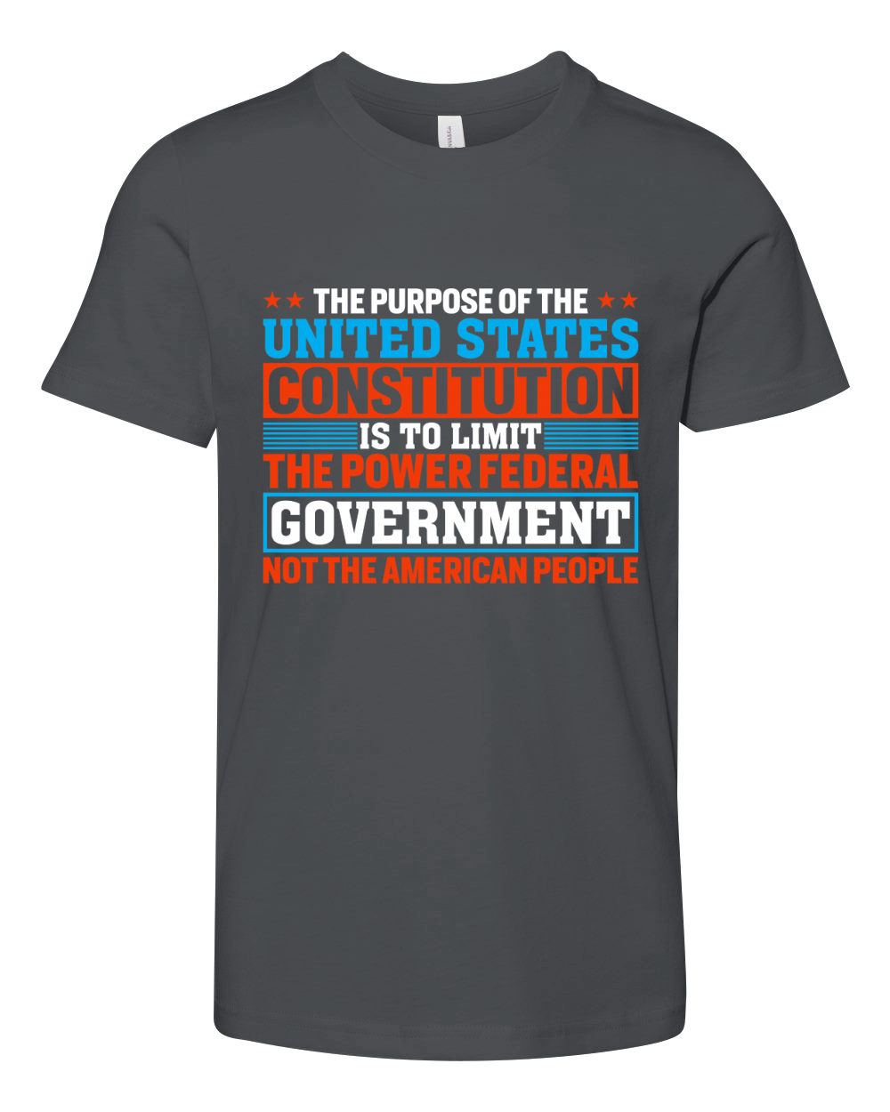 The purpose of the united States Constitution Youth Unisex Jersey Tee