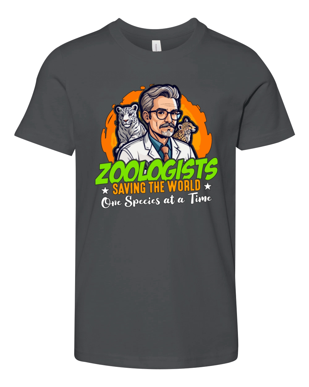 Zoologists Saving the World One Animal Scientist Youth Unisex Jersey Tee