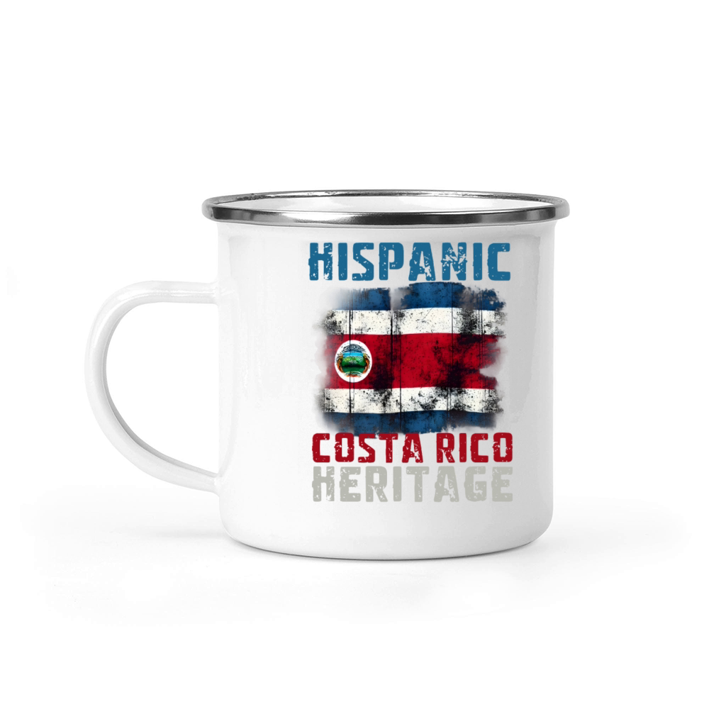 Costa Rican Heritage Hispanic Heritage Month Camping Mug