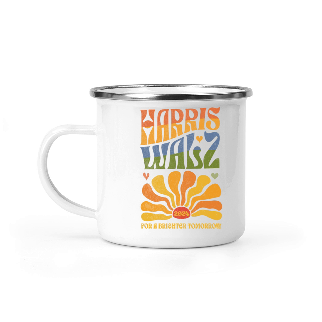 Harris Walz 2024 For A Brighter Tomorrow Camping Mug