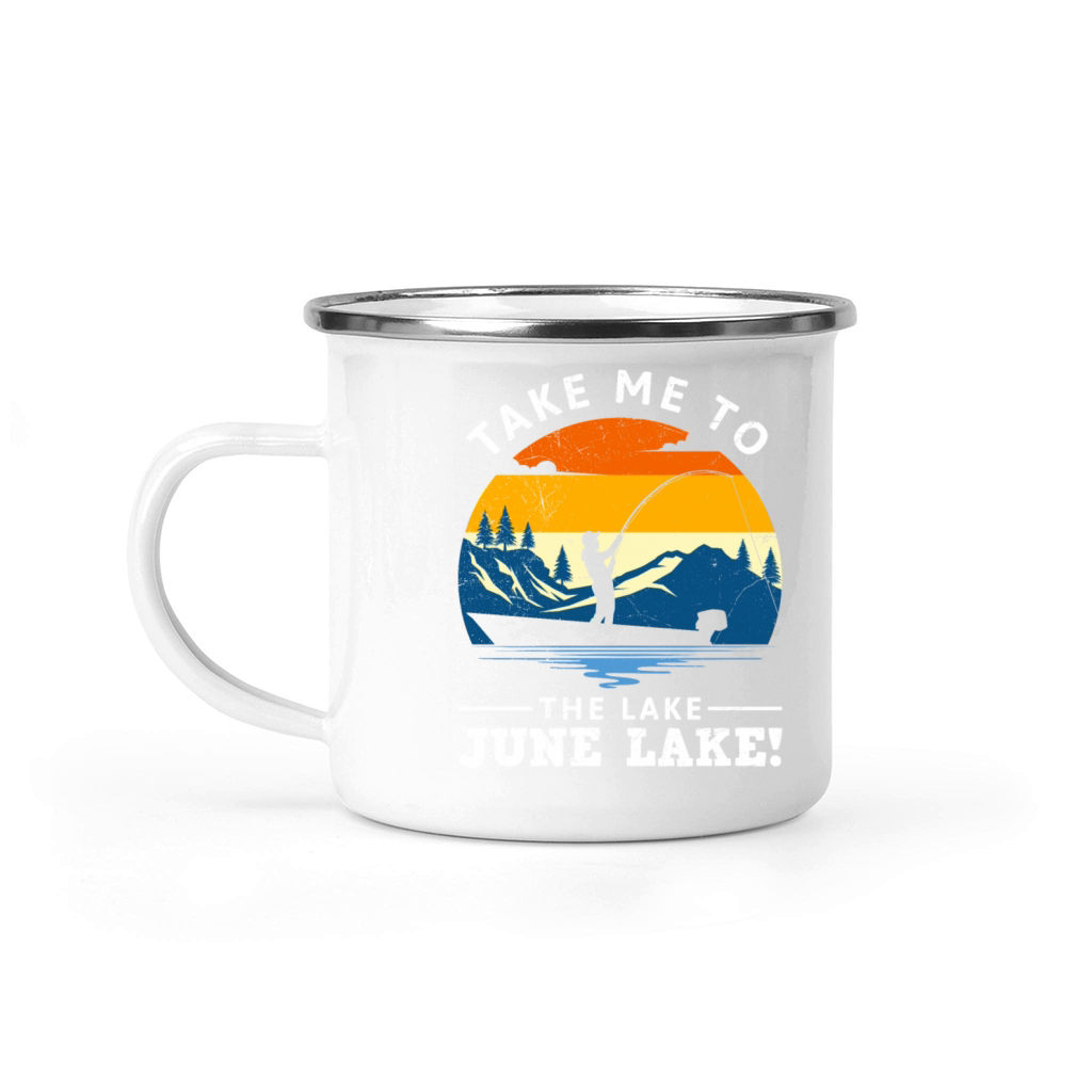 JUNE LAKE CALIFORNIA Fan Vintage Nevada June Camping Mug