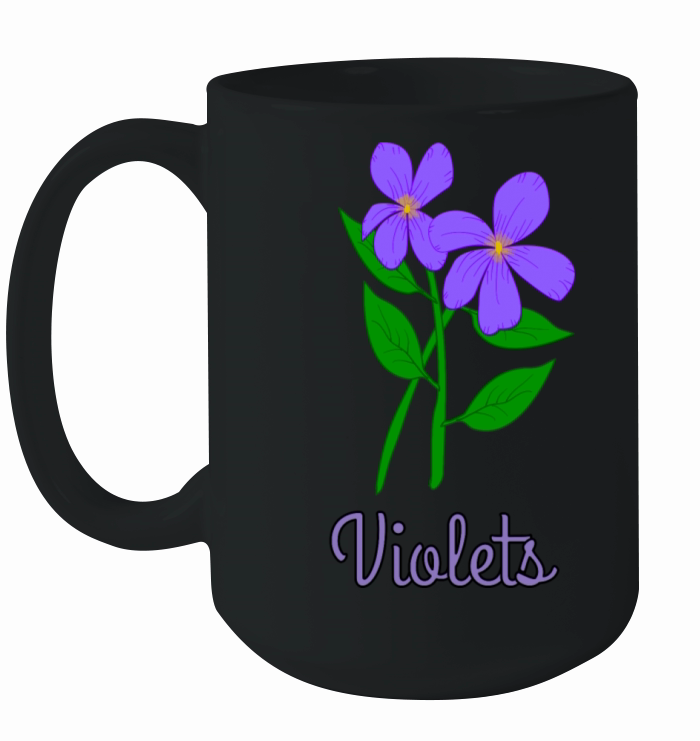 Violets Ceramic Mug