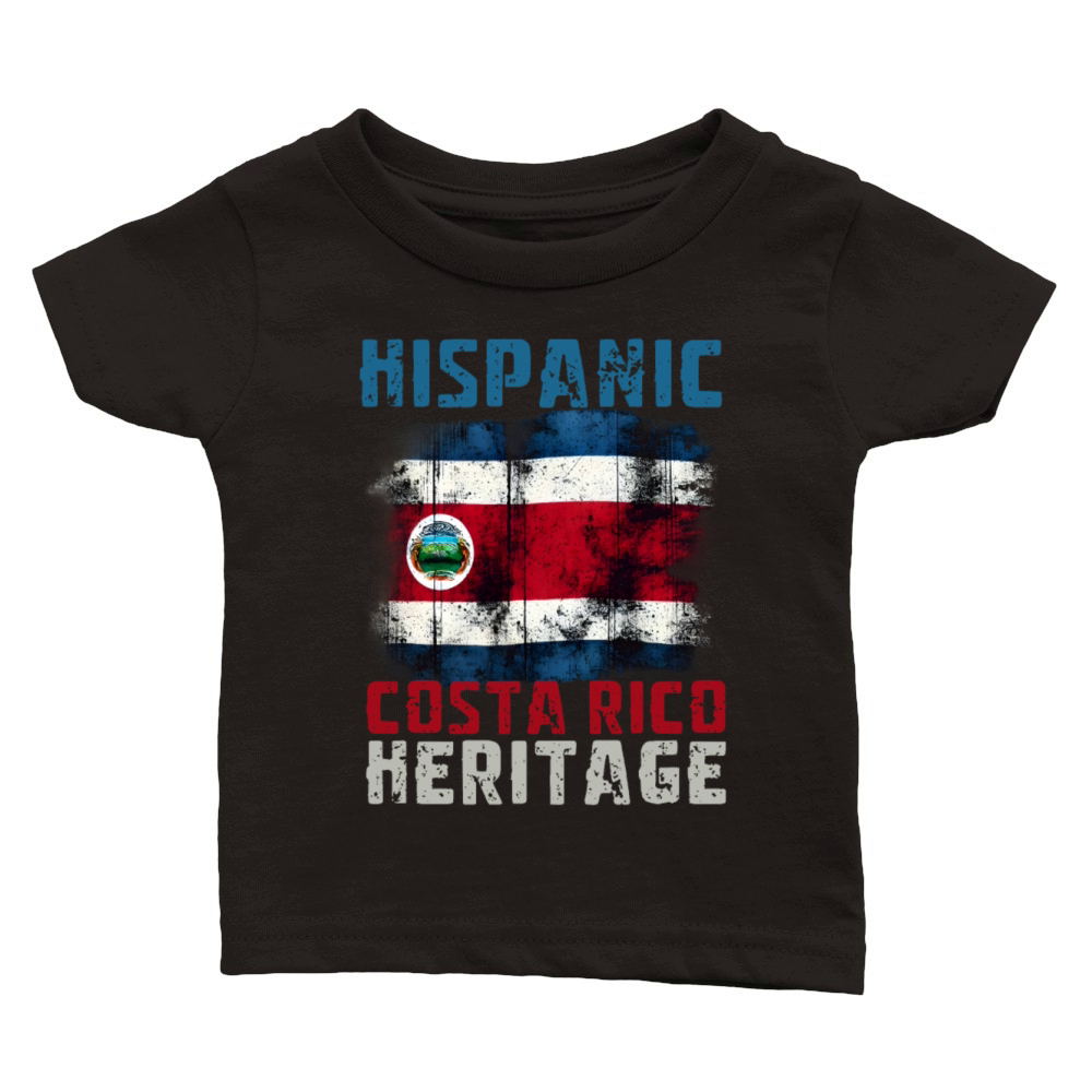 Costa Rican Heritage Hispanic Heritage Month Classic Baby Crewneck T-shirt