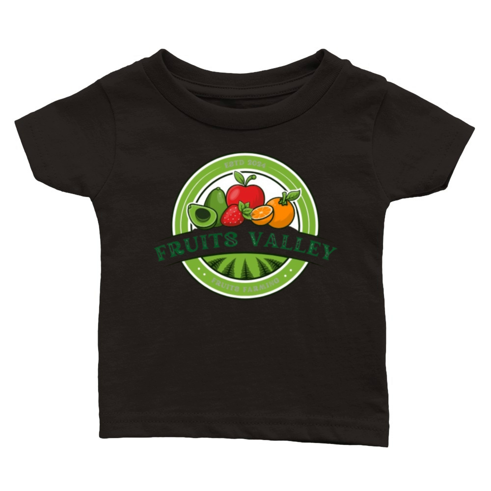Green Vintage Agriculture and Farming Classic Baby Crewneck T-shirt