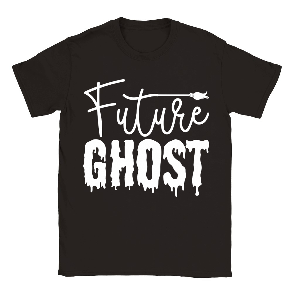 Future Ghost Halloween Classic Kids Crewneck T-shirt