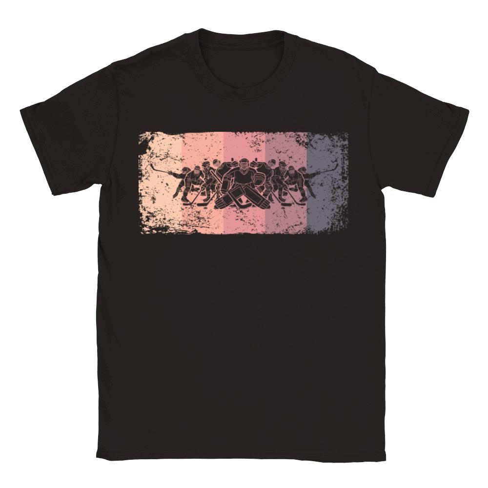 Ice Hockey Player Vintage Ice Hockey Classic Kids Crewneck T-shirt