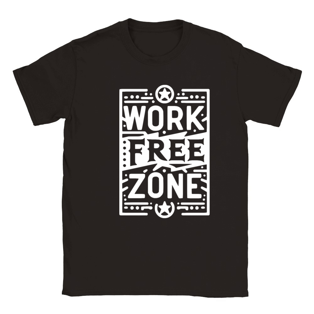 Work-Free Zone Classic Kids Crewneck T-shirt