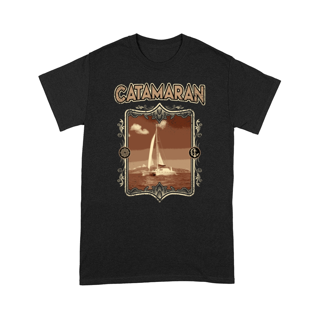 Catamaran-Sailing Yachting-Sailor Vintage Comfort T-shirt
