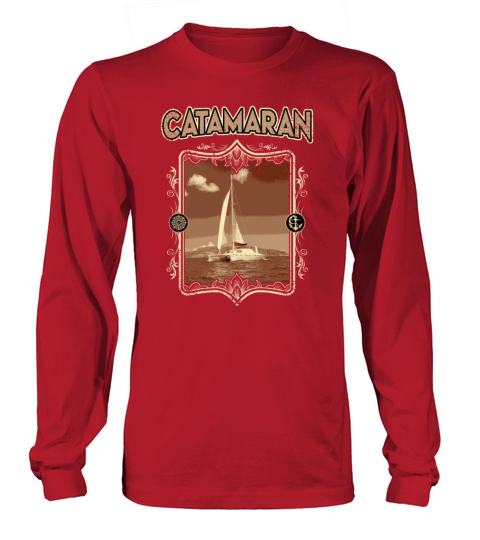 Catamaran-Sailing Yachting-Sailor Vintage Long sleeved Unisex