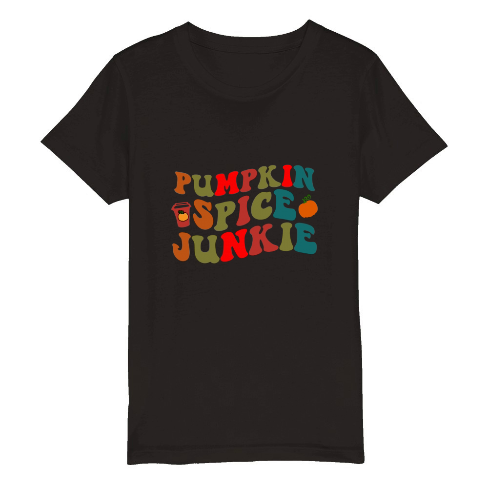 pumpkin spice junkis Organic Kids Crewneck T-shirt