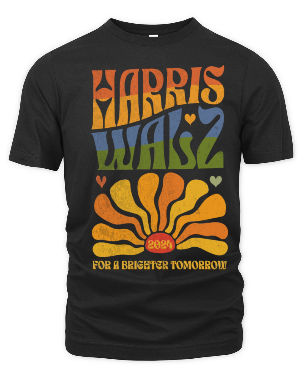 Harris Walz 2024 For A Brighter Tomorrow Organic Unisex T-shirt