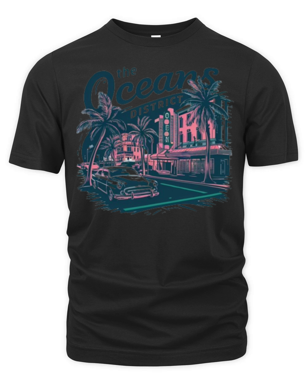 The oceans distract Ocean-themed classique t-shirt Organic Unisex T-shirt