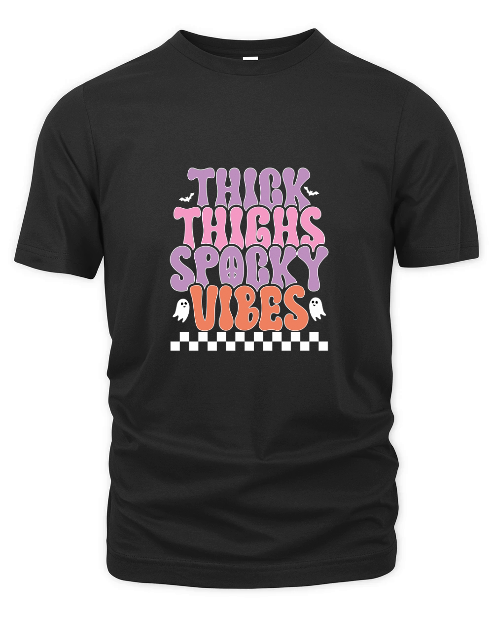 Thick Thighs spooky vibes Halloween Organic Unisex T-shirt