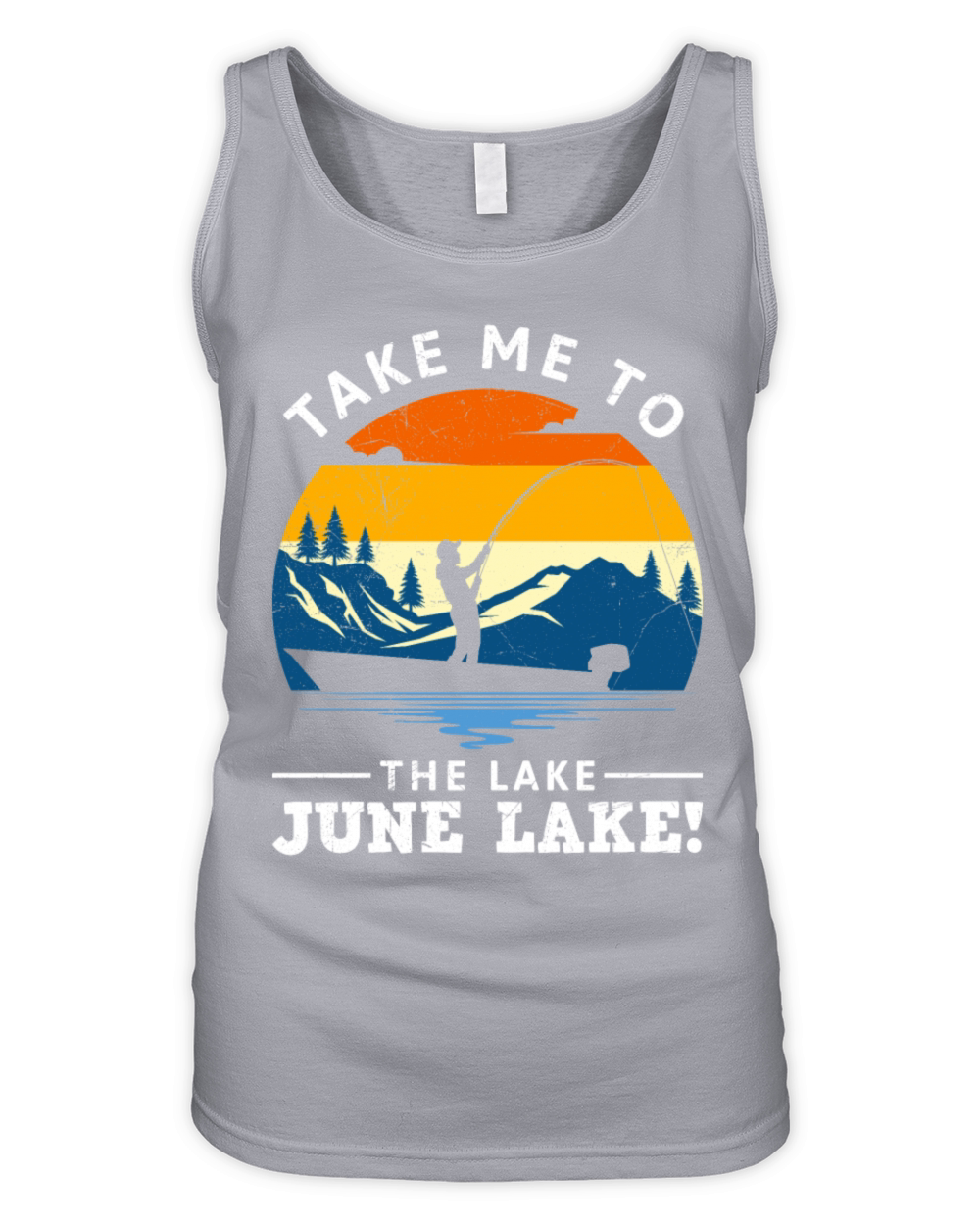 JUNE LAKE CALIFORNIA Fan Vintage Nevada June Organic Women's Tank Top