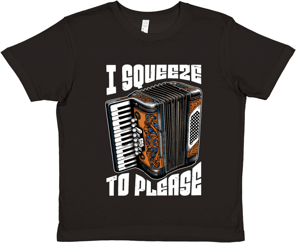 Accordion I Squeeze To Please Musical Instrument Premium Kids Crewneck T-shirt