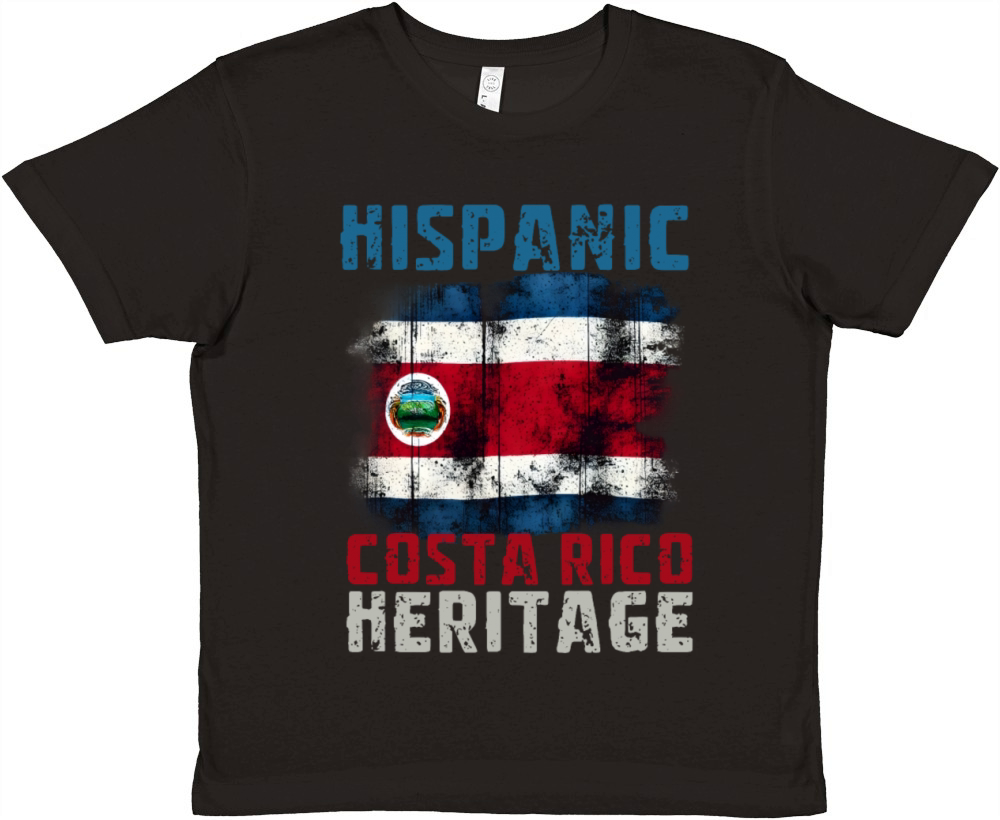 Costa Rican Heritage Hispanic Heritage Month Premium Kids Crewneck T-shirt
