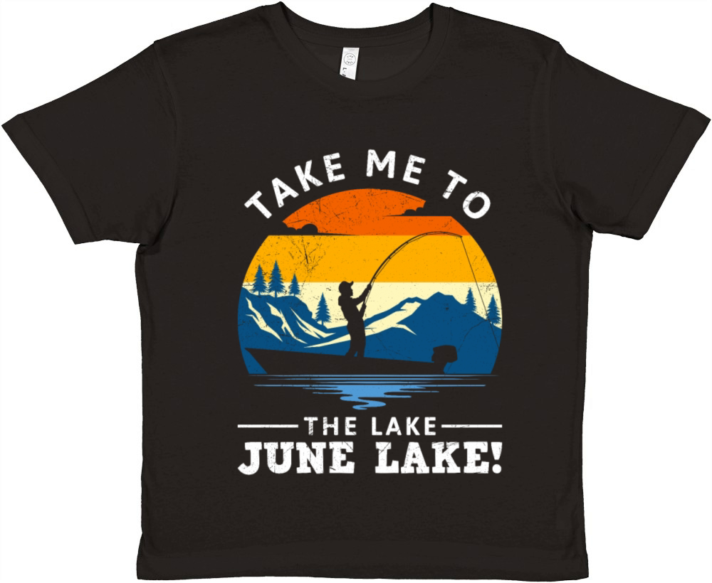 JUNE LAKE CALIFORNIA Fan Vintage Nevada June Premium Kids Crewneck T-shirt