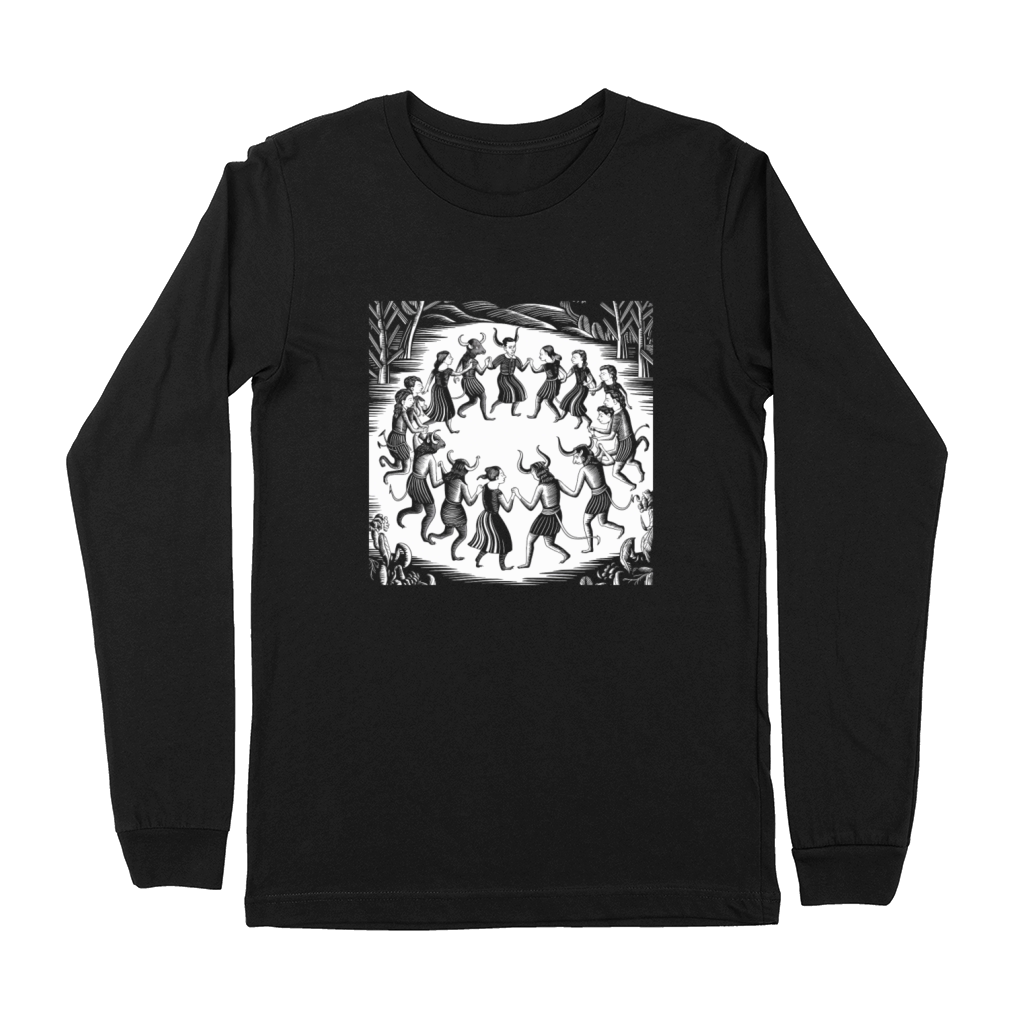 Dance with the Devil Dark and Mysterious Design Premium Long Sleeve
