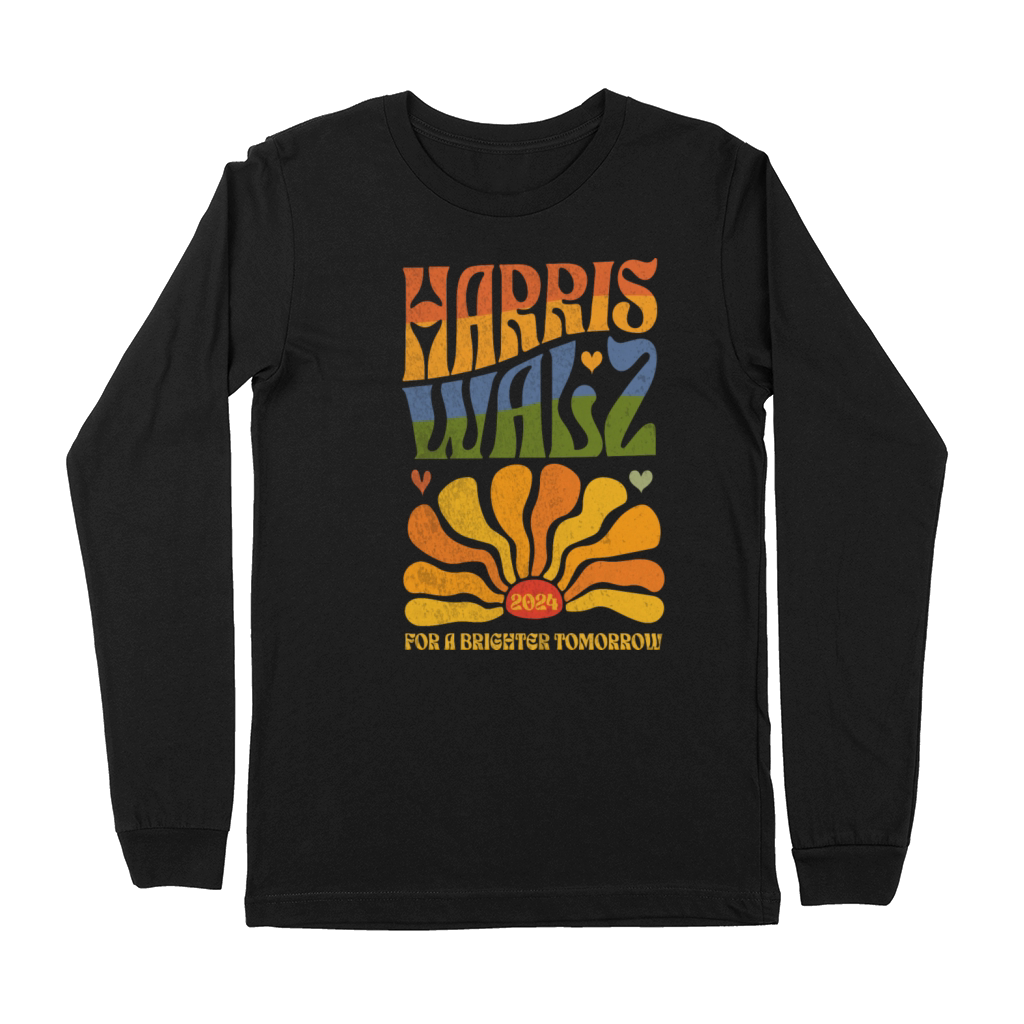Harris Walz 2024 For A Brighter Tomorrow Premium Long Sleeve
