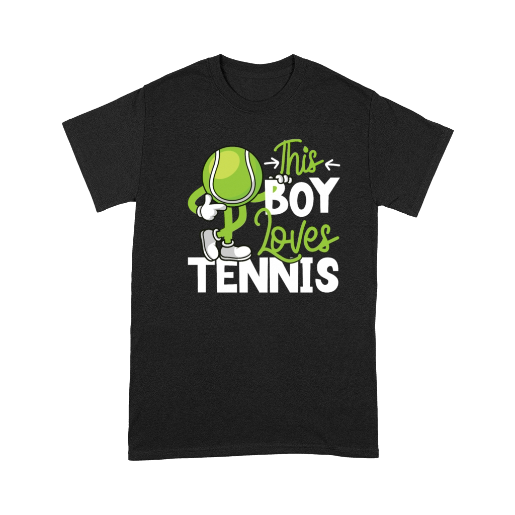 Funny Tennis Player Racket Boy Premium T-shirt