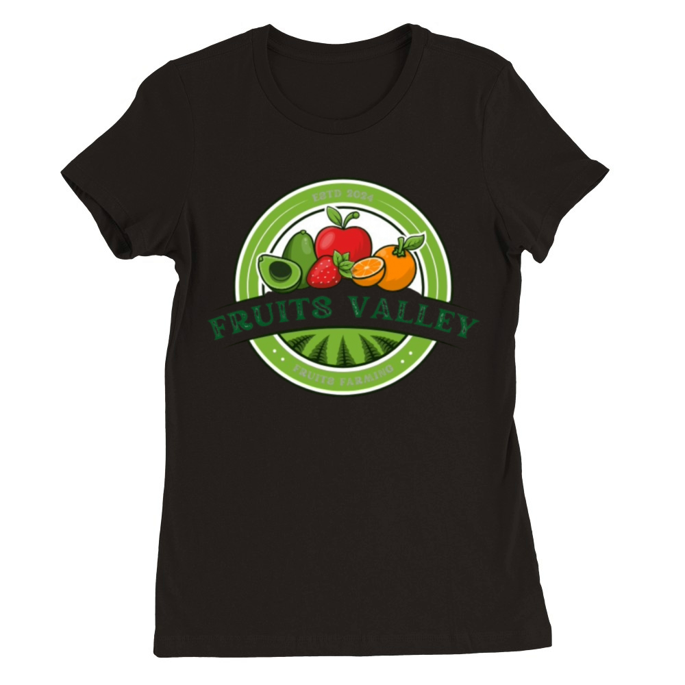 Green Vintage Agriculture and Farming Premium Womens Crewneck T-shirt