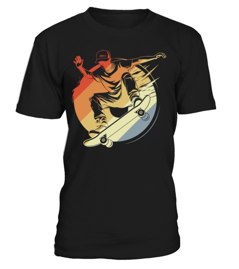 Skateboarding Boy Vintage Look T-Shirt Unisex