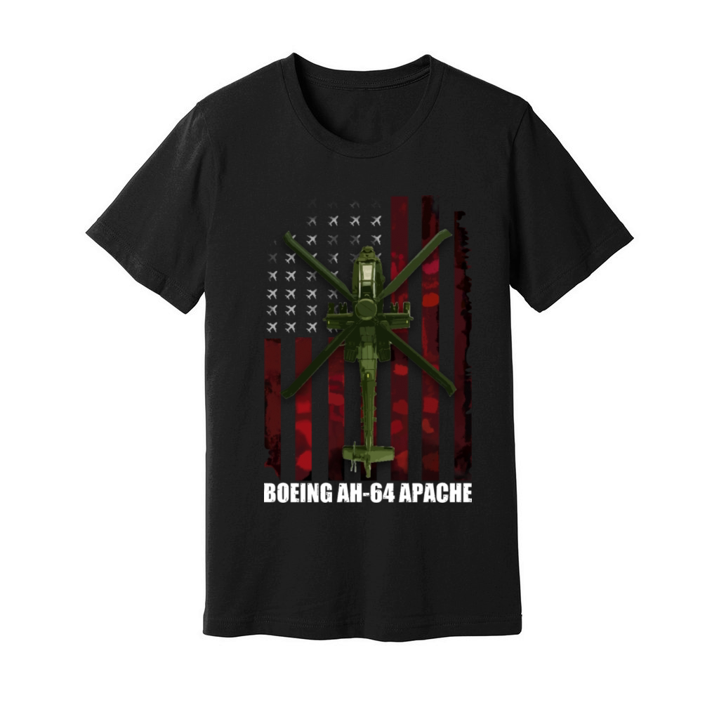 aH 64 apache attack helicopter Unisex Jersey Tee