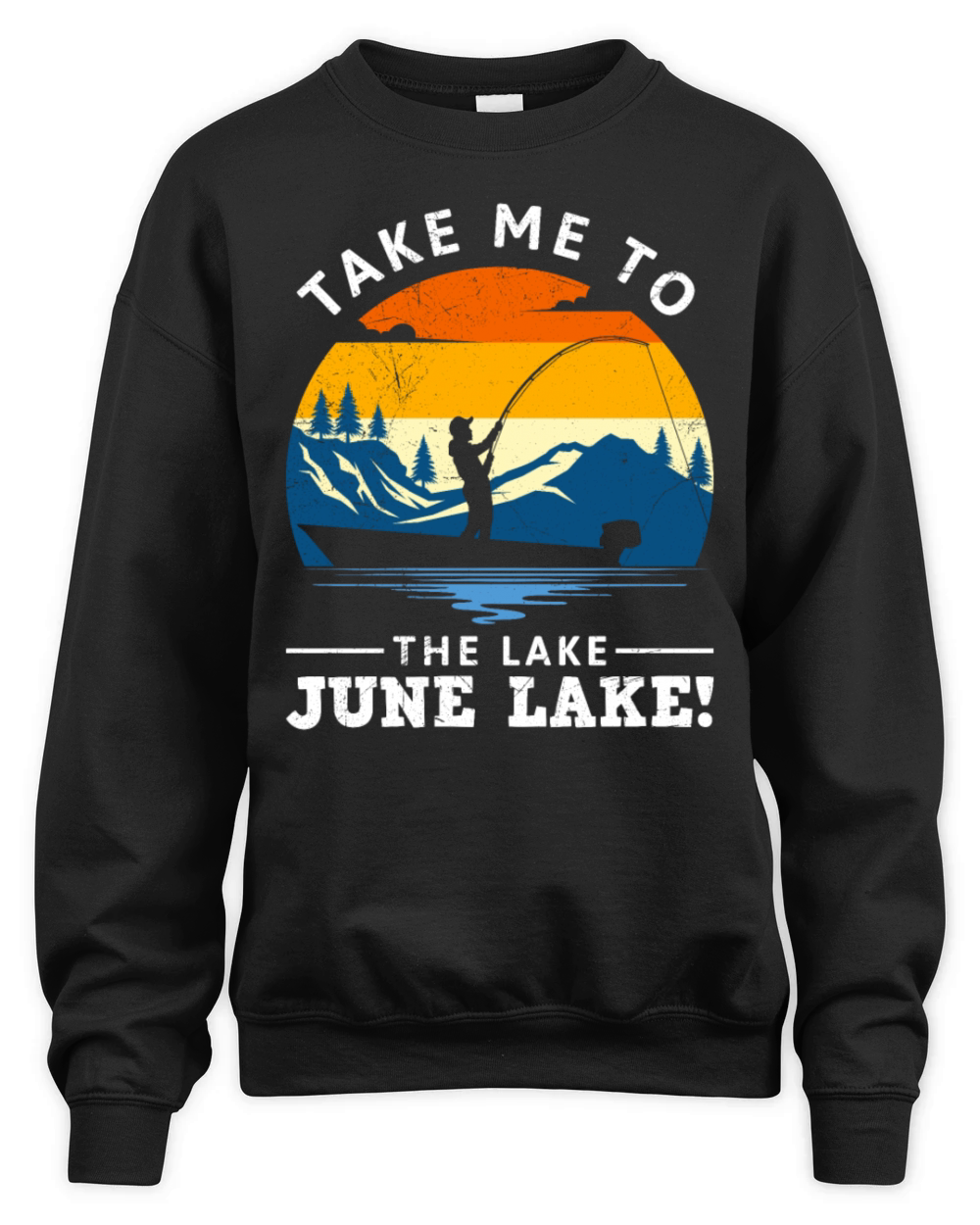 JUNE LAKE CALIFORNIA Fan Vintage Nevada June Unisex Premium Crewneck Sweatshirt