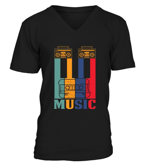 Music (1) V-Neck T-shirt