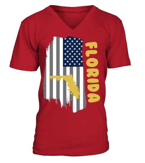 vintage florida retro V-Neck T-shirt