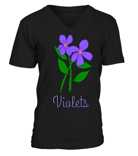 Violets V-Neck T-shirt