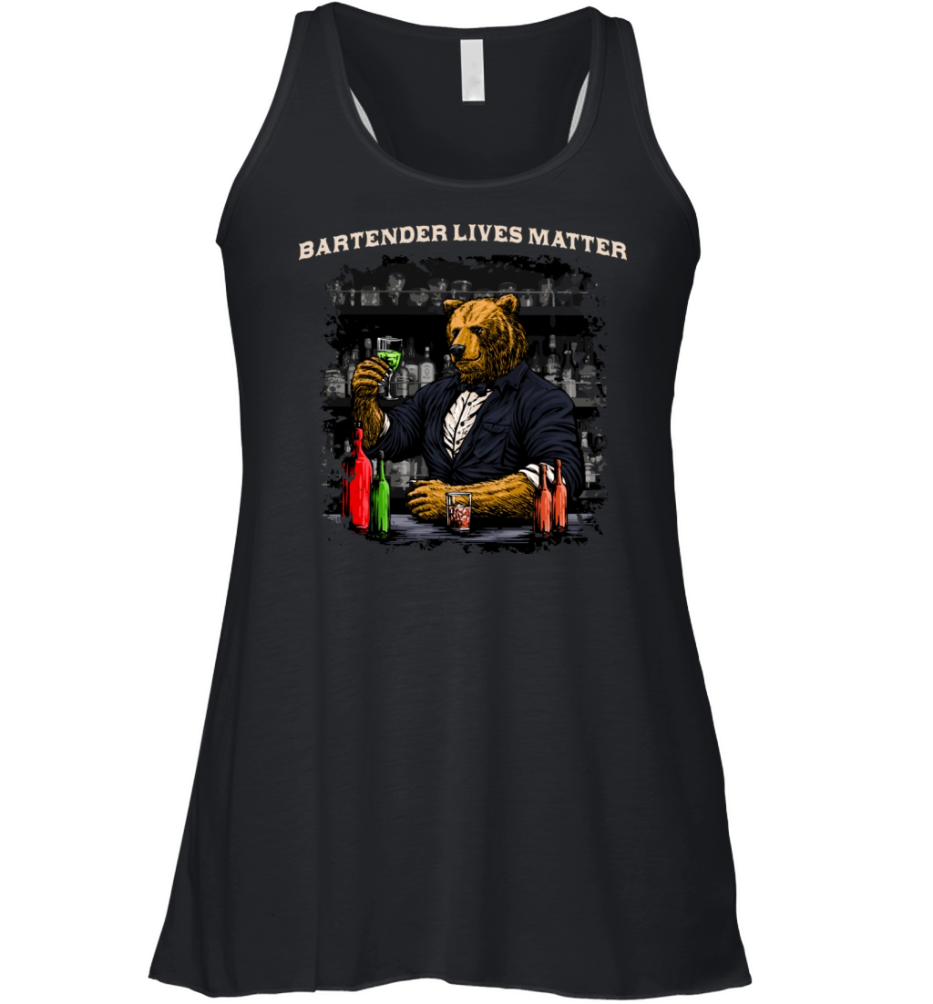 Bartender Lives Matter Bartending Motivational Quo Women's Flowy Tank Top